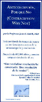 Anticoncepci�n: Por que no - folleto