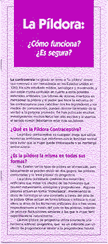 La Píldora:  ¿Cómo funciona?  ¿Es segura?